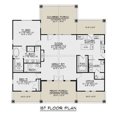 the first floor plan for a house