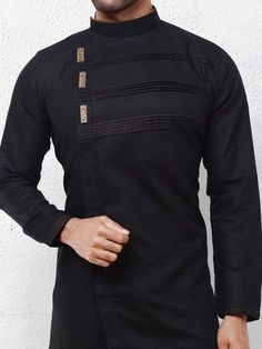 Man Fashion #fashion Latest Kurta Designs, Boys Fashion Dress, Man Dress Design, Boys Kurta Design, Design Kurta, Black Kurta, Gents Kurta Design, Nigerian Men Fashion, Gents Kurta