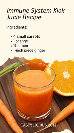 juices that boost immune system | best juice for cold and flu | immunity booster fruit juice | Immune Boosting Ginger Orange Carrot Juice | best juice recipe for immune system | juicer recipe for immune system Sinus Juice Recipe, Immune Boosting Remedies, Homemade Juice For Colds, Juicing To Boost Immune System, Sore Throat Juice Recipe, Drinks To Boost Immune System, Juicing Recipes For Colds, Juicing For Cough, Juicing For Immune System