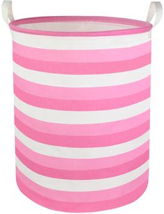 PRICES MAY VARY. Storage Bin Size:15.7(D) * 19.7(H) inches,perfect basket for baby nursery kid's toys bins,toy basket,baby hamper,baby basket and dirty clothes hamper for boys and girls. MATERIAL:The pink laundry basket is made of canvas and linen + waterproof PE coating lining ,and equip with two strong handles makes the laundry hamper easy to move,convenient and durable. FEATURE:The design of baby girls clothes hamper is fashionable and stylish.Collapsible laundry basket can be placed anywhere Laundry Basket Baby, Pink Hamper, Pink Laundry, Toy Storage Bin, Toy Storage Bins, Clothes Hamper, Hamper Storage, Toy Bins, Baby Hamper