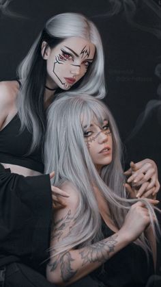 Hallowen Schminke, Anime Makeup, Halloween Tattoo, Fotografi Vintage, Amazing Cosplay, Cute Cosplay, Cosplay Makeup, Cosplay Outfits