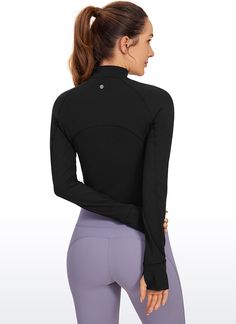 Butterluxe collection is engineered for extremely soft comfort.  Super stretchy material   made for all ways you move.  It's soft, it's comfy, it's softer than a cloud. Feature & Fitting: 
 Butterluxe collection 
 Design for yoga or running 
 Half zip&Slim fit 
 Side pocket and thumbholes 
 Fabric: 
 Extremely soft, luxurious comfort and lightweight 
 Ultra stretchy, gently compression 
 Brushed, 4-Way stretch 
 81% Polyamide, 19% Lycra 
 SKU : RZ49 .Easy reach by searching the SKU Solid Color Go-dry Micro-elastic Tops, Solid Micro-elastic Go-dry Tops, Comfortable High Stretch Activewear With Soft Touch, Versatile High Stretch Activewear With Soft Touch, Functional Fitted Activewear For Relaxation, Breathable Stretch Activewear For Relaxation, Soft Touch Stretch Tops For Relaxation, Versatile Soft Touch Activewear With 4-way Stretch, Versatile Soft Touch 4-way Stretch Activewear