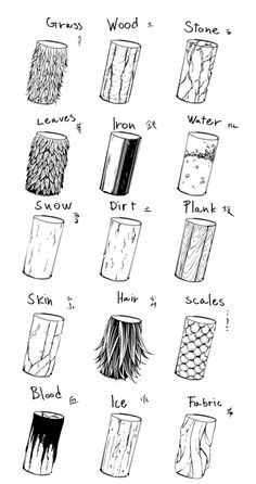 an image of different types of wood and how to use it in the design process