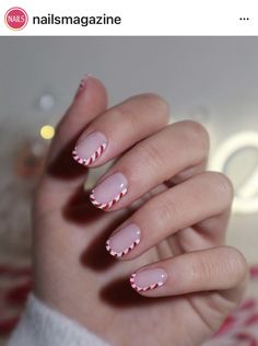 Candy Cane Nails, December Nails, Red Christmas Nails, Festive Nail Art, Her Nails, Christmas Nail Art Designs, Festival Nails, Xmas Nails, Christmas Nail Designs