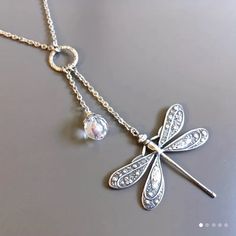 Dragonfly Shape Gemstone Pendant Necklace Elegant Adjustable Dragonfly Necklace, Gemstone Pendant Necklace, Dragonfly Necklace, Gemstone Necklace Pendant, Wire Jewelry, Gemstone Pendant, Womens Jewelry Necklace, Jewelry Necklaces, Gems