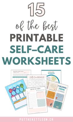 the best printable self care worksheets for kids to use in their homes