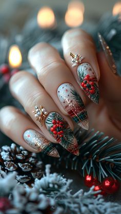 50+ Christmas Nails So Cute, Even Santa Will Be Jealous! 🎄💅 Get holiday-ready with these Christmas Nails that will make your season shine! From classy Christmas Gel Nails to fun Christmas Nails Acrylic, there's a look for every nail lover. 🎅✨ Try Cute Christmas Nails or Christmas Nails Easy if you’re up for a quick, festive DIY. Need some Nagel Inspo? We’ve got you covered with stylish Xmas Nails and Nail Art Noel to make Her Nails stand out. Go bold with Red Christmas Nails or add some sweet... Christmas Nails Cute, Art Noel, December Nails, Classy Nail Designs