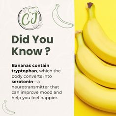 bananas with the caption did you know? banana contains many different types of vitamins