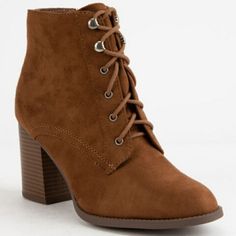 Chestnut Suede Chunky Heel Booties With Zipper On The Side Suede Booties Outfit, Short Cowboy Boots, Leopard Print Sandals, Everyday Boots, Brown Cowboy Boots, Chunky Heel Booties, Platform Boots Chunky, Booties Outfit, Women Platform Sandals