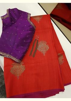 Red Sari Blouse Designs, Red Saree Blouse Color Combinations, Saree Blouse Color Combinations, Red Saree Blouse Design, Red Saree Blouse, Tussar Saree, Saree Blouse Neck Designs, Fashionable Saree Blouse Designs, Sari Blouse Designs