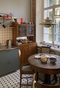 the kitchen is clean and ready to be used for breakfast or desserts, as well as other things