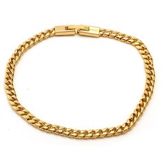 3mm King Ice 14K Gold Miami Cuban Chain Bracelet Cuban Chain Bracelet, Cuban Bracelet, Jewelry King, Miami Cuban Link Chain, Miami Cuban Link, Miami Cuban, Solid Gold Chains, Solid Gold Jewelry, Cuban Link Chain