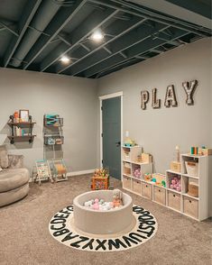 the playroom is clean and ready to be used