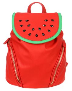 WATERMELON BACKPACK National Watermelon Day, Red Wallet, Cute Backpacks, Cute Bags, Gyaru