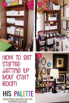 how to get started getting up your craft room