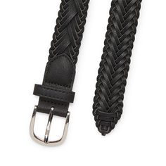 Belt Length (from buckle base to belt tip):- Small: 36”- Medium: 39"- Large: 42"- XL: 45”- 1X: 48"Belt Length: 36 InStrap Width: 1.18 InchesBase Material: 75% Polyurethane, 20% Leather, 5% MetalFabric Description: Faux LeatherBelt Width: 1 1/4 InCare: Spot CleanCountry of Origin: Imported Black Belt With Removable Buckle, Adjustable Formal Belts And Suspenders, Adjustable Black Belts And Suspenders, Black Belt With Buckle Closure For Work, Black Belt For Workwear, Fitted Black Belt For Workwear, Womens Belt, Belt Length, Belt Black