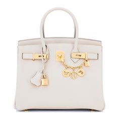 Hermes Birkin 30cm Beton Off White Gold Togo Bag U Stamp, 2022 Beige Birkin Bag, Rare Birkin Bag, Luxury Purses Hermes Birkin, Rare Hermes Bags, White Hermes Bag, White Birkin Bag, White Birkin, Birkin Purse, Bags Birkin