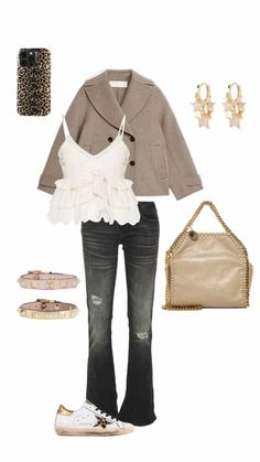 #stockholmstyle #outfitinspo #gold University Outfit, Outfit Quotes, Star Girl, Girly Outfits, School Outfits, Dream Wardrobe, Winter Fashion, Fashion Inspo