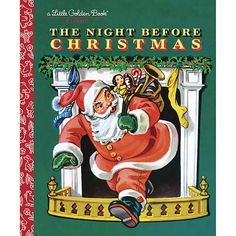 the night before christmas book with santa claus and other children's books on it