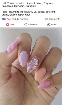 Pink Beach Nails Almond, Vacation Nails Beach Mexico Almond, Beach Nails Vacation Simple Pink, Nail Candy, Glow Nails, Vacation Nails, Pastel Nails