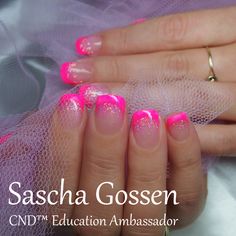 Neon Nails Tips Acrylic, Neon Pink French Manicure, Neon Pink Glitter Nails, Pink Tipped Nails, Pink Nail Tips French, Neon Pink Nails With Glitter, Hot Pink Tip Nails, Neon Pink French Tip Nails, Bright Pink French Tip Nails