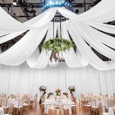 White Ceiling Drapes Fabric 6 Panels Backdrop Curtain for Party Banquet Sheer draping fabric are good choice to decorate your party and event. Long Draping Fabric Sheer Swag Drapes forindoor Wedding Ceremony Party Decorations. Quantity: 6 panels white ceiling drapes, not include stand Color: White Size: 5ftx10ft / 5ftx15ft/5ftx20ft/5ftx30ft Material: Chiffon Fabric Easy to Hang: 4 inches rod pockets on both sides Please allow slight size errors due to manual measurement. PRODUCT DESCRIPTION Wedd Wedding Reception Ceiling Draping, Indoor Wedding Reception Decorations Ceiling Draping, Ceiling Draping Wedding Reception Halls, Wedding Hall Draping Ceiling Decor, Draping Curtains, Tulle Centerpiece, Tiana Quince, Fabric Arch