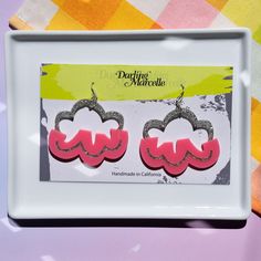 Say hello to Chroma Cloud: your new favorite lightweight earrings. These dreamy pink and silver cloud earrings are the perfect way to make sure you're having a good day, no matter what happens. Made from sparkly silver and pink acrylic, these earrings are finished with nickel-free sterling silver fill ear wires, so you can rock these babies without worrying about metal allergies or skin irritation. Trendy Pink Earrings, Trendy Pink Hypoallergenic Earrings, Trendy Hypoallergenic Pink Earrings, Trendy Pink Sterling Silver Earrings, Pink Dangle Earrings, Cloud Earrings, Sarah H, Silver Cloud, No Matter What Happens