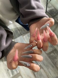 Punk Nails, Glow Nails, Fire Nails, Chic Nails, Nails Inspo, Dope Nails, Matte Nails, Long Acrylic Nails