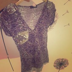 Cleaning My French Closet Purple Shirt, V Neck, Womens Tops, Tops & Tees, Purple, Women Shopping, Color