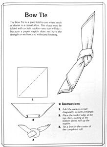 the instructions for how to make bow tie with scissors and paper towels are shown in black and white