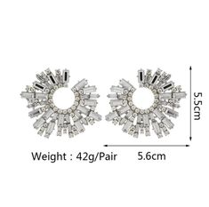 GurlFly Give Me Sunshine Shiny Rhinestone Sunshine Style Stud Earrings. 👑 Standout to a glittering luxurious line of exquisite to any look. 💄 Mix of elegant and edgy accents GurlFly trios of brilliant crystals draw the eye of these polished and classic drop tassel earrings. 🏰 Elevate your baubles to striking, event worthy pieces that are conversational ready. 🛍️ Elegant eye-catching, these GurlFly drop circular shaped earrings feature a radiant of dimensional styles that collides into one -- Party Crystal Earrings With Rhinestones In Diamond White, Trendy Silver Crystal Earrings, Diamond White Rhinestone Crystal Earrings For Party, Diamond White Crystal Earrings With Rhinestones For Party, Trendy Silver Crystal Earrings With Rhinestones, New Journey, Tassel Earrings, The Eye, World Of Fashion