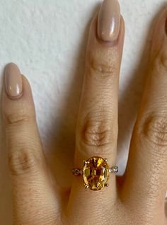 Metal: 14kt Yellow Gold Weight Of Ring Including Stones: 2.97 grams Stone: Citrine And Diamond Shape: Round And Oval-shape Diamond Weight: .08 ctw Rhodolite Weight: 4.25 ctw Measurements Of Rhodolite: 15.79 x 10.42 mm Ring Size: 6 Hight Of Ring: 23.00mm Width Of Band: 3.00 mm Design Element: Vintage infinity design. 1/2 Way Matching Band Listing: https://www.etsy.com/listing/576467063/any-color-14k-gold-vintage-style-diamond?ga_search_query=infinity&ref=shop_items_search_11 Eternity Matching Infinity Design, Amethyst And Diamond Ring, Gold Dipped, Matching Band, Diamond Shape, 2 Way, Pink Tourmaline, Design Element, Oval Shape