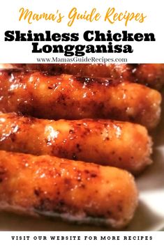 Skinless Chicken Longganisa Chicken Longganisa Recipe, Longaniza Recipe, Longanisa Recipe, Longganisa Recipe, Skinless Longganisa, Rice Toppings, Authentic Salsa