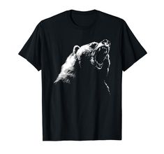 PRICES MAY VARY. Perfect t-shirt for women, girls, boys, men or family members. This epic bear tshirt is vintage and classic featuring bear silhoutte roaring. Awesome camping clothes, hiking hills orforest clothing outfit tops. Great gift idea for any american, bear lover, likes polar bear , teen, kids or even mama for relax trip, getaway, summer, hunting season, Christmas, Birthday tee shirts or just someone who loves bears. Lightweight, Classic fit, Double-needle sleeve and bottom hem Camping Clothes, Camping Outfits, Birthday Tee, Hunting Season, Bear T Shirt, Camping Gifts, Polar Bear, Branded T Shirts, Mens Tank Tops