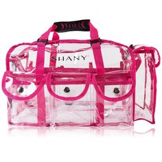 Clear PVC water-resistant makeup tote bag Five outer pockets for easy viewing and access Stylish yet versatile bag comes with shoulder strap Easy to clean tote measures at 18.5 x 10.5 x 8 inches Roomy for large cosmetics and other beauty accessories Straps and space make it a great carry-on when traveling SHANY is a member of PETA. Our products are cruelty free This bag is designed to carry all that the professional makeup artist and hair stylist tools while on the set. This bag is a clear desig Cleaning Tote, Clear Makeup Bag, Stylist Tools, Makeup Brush Uses, Hairstylist Tools, Clear Makeup, Clear Makeup Bags, Lots Of Makeup, Professional Makeup Artist