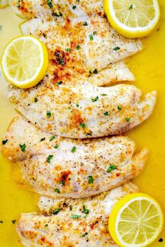 Baked Tilapia with Garlic Lemon Butter is delicious and ready in 15 minutes. This easy baked fish recipe is a great dinner option for busy weeknights! Recipe on sumofyum.com Easy Baked Fish Recipes, Tilapia Recipes Easy, Lemon Tilapia, Pescetarian Diet, Baked Tilapia Recipes, Fish Recipes Baked, Baked Fish Recipes, Baked Tilapia, Fish Dinner Recipes