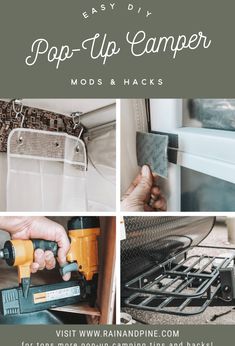 the easy diy pop - up camper mods and hacks for camping