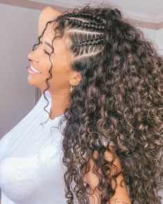 Curly Hair Trends, Mixed Curly Hair, Natural Curls Hairstyles, Hairdos For Curly Hair, Peinados Fáciles Para Cabello Corto, Curly Hair Inspiration