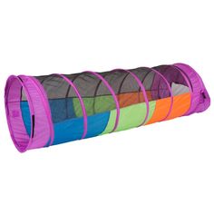 We've taken our classic mesh tunnel design and given it a modern color twist. Measuring 6 feet long and 19 inches tall, the Peek-A-Boo I See You Tunnel is the perfect size for young children to work on their gross motor skills by crawling in a fun and stimulating environment. The quality construction is not only ideal for rugged play but it is also designed to be opened and closed in just a few seconds. Best of all, your child can stretch their imagination for hours in comfort and safety, thanks Tunnel Design, Play Tunnel, Color Twist, Play Tents, Kids Tents, Play Tent, Gross Motor Skills, Spring Steel, Play Toys