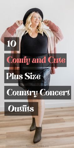 Stay cool and look your best at an outdoor country fest in these 10 comfy and concert-ready plus size outfit ideas. Kimono With Leggings, Plus Size Festival Outfit, Outdoor Concert Outfit