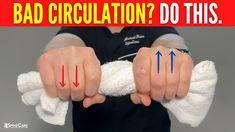 How to Increase Blood Flow to Your Fingers in 30 SECONDS Bad Circulation, Elbow Pain Relief, Side Wrist Tattoos, Increase Blood Flow, Increase Circulation, Elbow Pain, Workout Exercises, Brain Gym, Heart Health