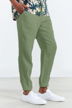 Fabric:Linen Cotton Blend; Gender:Men's; Style:Basic,Casual; Elasticity:Inelastic; Occasion:Holiday,Daily,Home; Fit Type:Regular Fit; Function:Breathable,Comfort; Waistline:Mid Waist; Pattern:Plain; Design:Elastic Waist,Pocket,Drawstring; Brand:OUKU; Pants Type:Trousers,Joggers,Linen Pants,Casual Pants,Summer Pants; Fly Type:Drawstring,Elasticity; Front page:FF; Hips:null; Length:null; Waist:null; Fit US Size:null; Fit UK Size:null; Fit EU Size:null Mens Linen Pants, Casual Summer Pants, Pants Pocket, Jogger Pants Casual, Cotton Linen Pants, Pants Summer, Mens Linen, Style Basic, Summer Pants