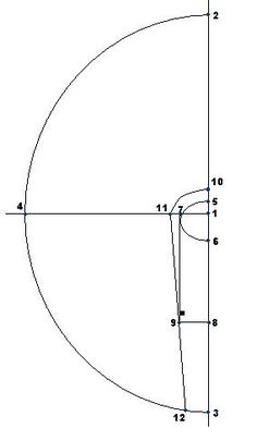 a basketball court with the center line drawn