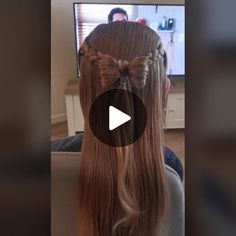 TikTok · the_follin_tribe_ Hair Hack, Bow Hair, Braids, Hair Cuts