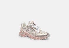 C301 Sneaker | COACH Horse And Carriage, Sleek Style, Signature Hardware, Eva Sole, Sleek Fashion, Metallic Leather, Mesh Fabric, Womens Shoes Sneakers, Running Shoes