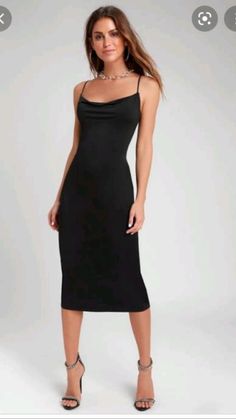 Bodycon Outfit, Dresses Basic, Outfit Poses, Black Essentials, Book Fashion, Maxi Bodycon Dress, Black Satin Dress, Cute Prom Dresses, Outfits And Accessories