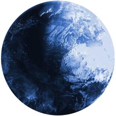 an image of the earth as seen from space in blue hues on a white background