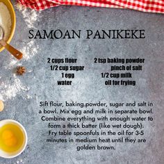 the ingredients to make an easy homemade pancake recipe