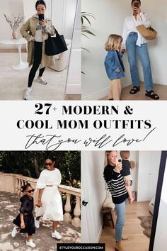 Looking for chic and cool mom outfits? Get mom outfit ideas with these chic, minimal, and casual looks that you’ll definitely want to copy for spring, summer, fall, and winter! Get looks with jeans, leggings, joggers, dresses, boots, sandals, and more! (2022 & 2023) How To Dress As A Mom, Spring 2024 Fashion Trends Mom, Mum Casual Outfits, Mom School Outfit, Mommy Looks Outfit, Mom Outfits Winter 2023, Modern Mom Outfits Casual, 30s Womens Fashion Casual, Cool Mama Style