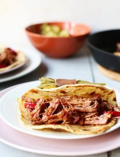 a plate with some food on it